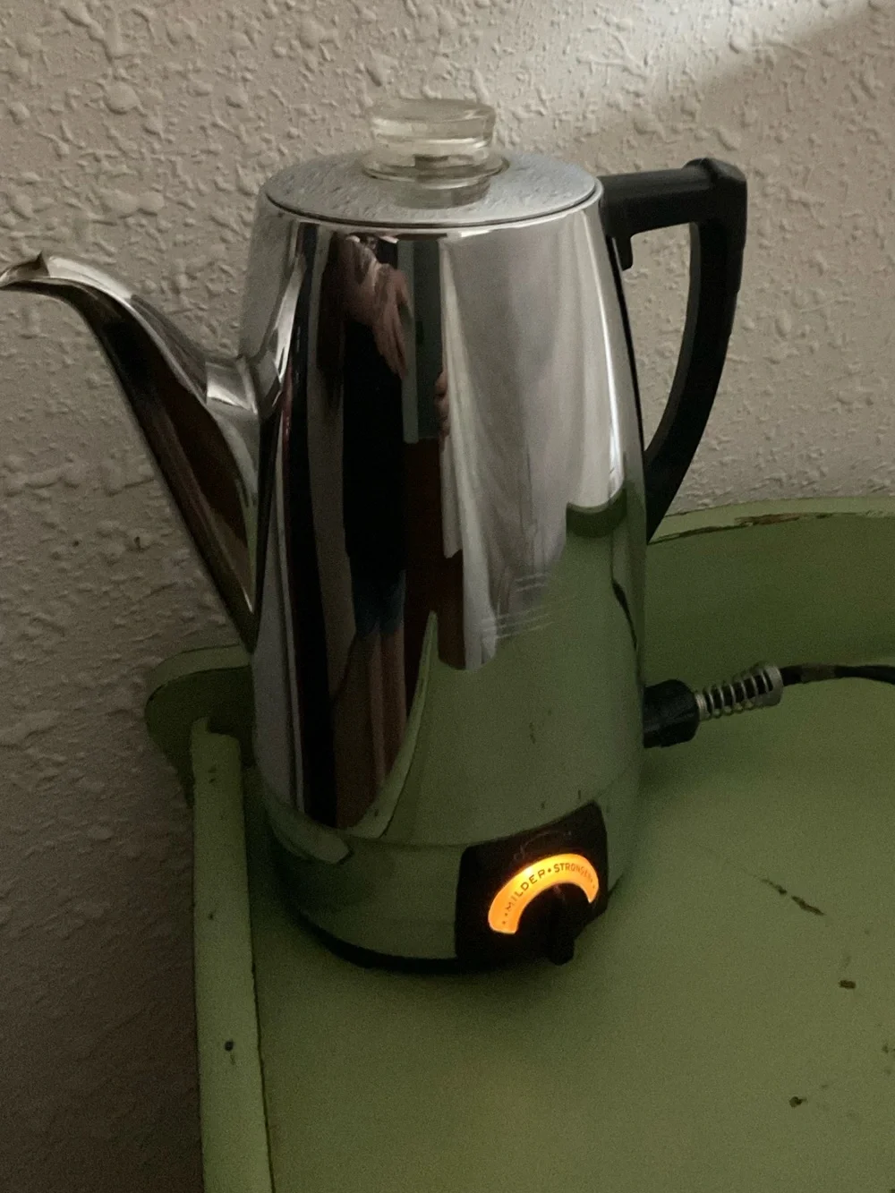 Vintage Sunbeam Percolator Coffee Maker MCM Chrome Stainless Steel